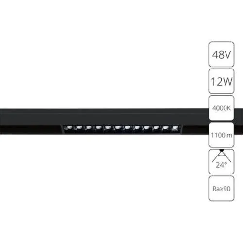 Трековый светодиодный светильник Arte Lamp Linea A4664PL-1BK 